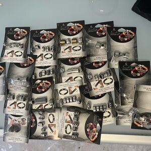 Lot Jewelry Making Supplies. Clasps And Embellishments. Assorted Metals See Pics